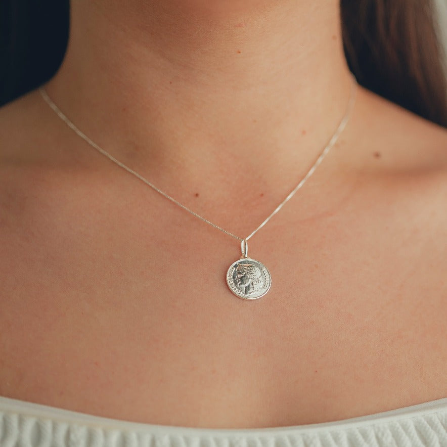 PINGENTE DE PRATA MOEDA REPÚBLICA HELVETICA
