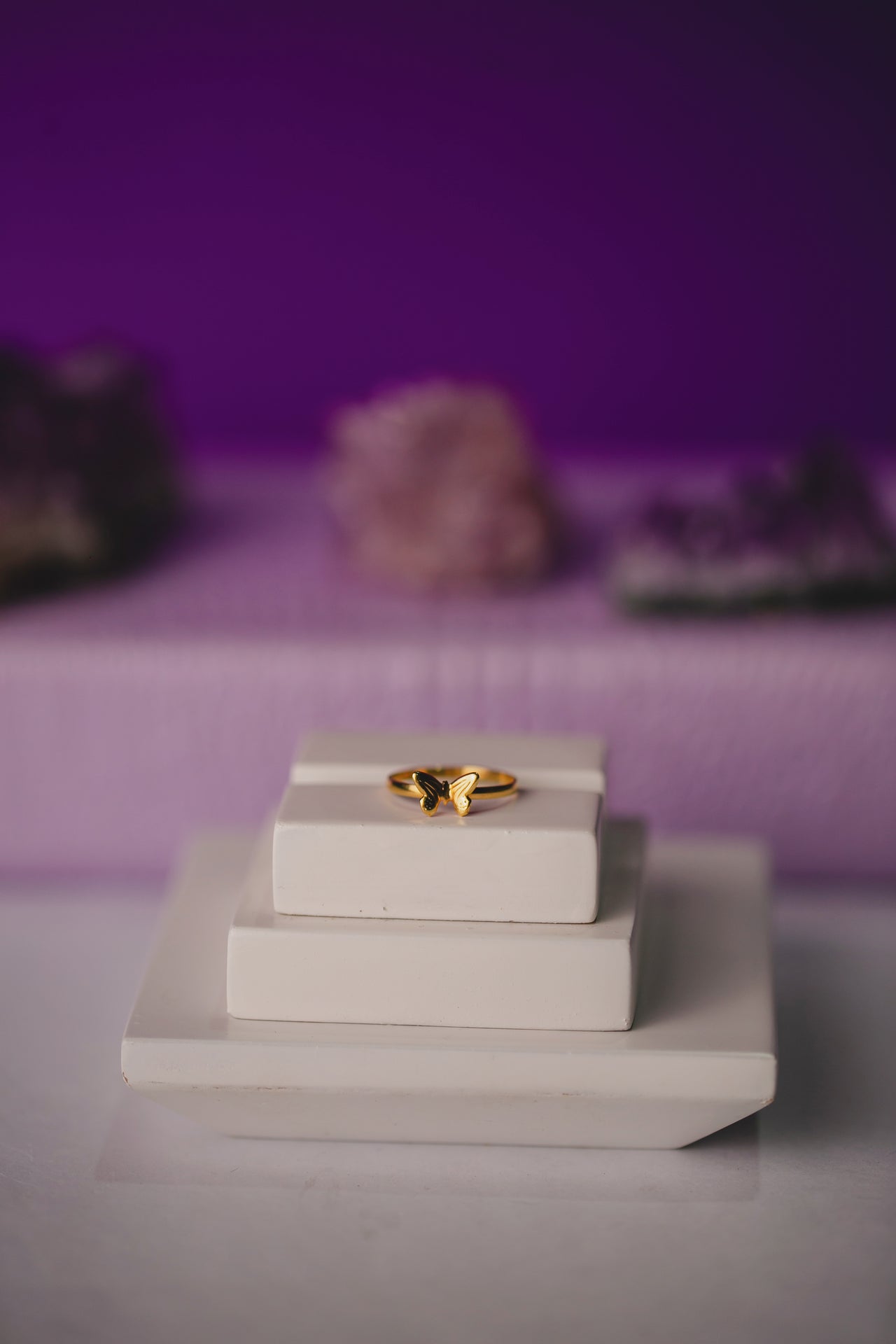 ANEL FALANGE BOLBOLETA DELICADA FOLHEADO A OURO 18K