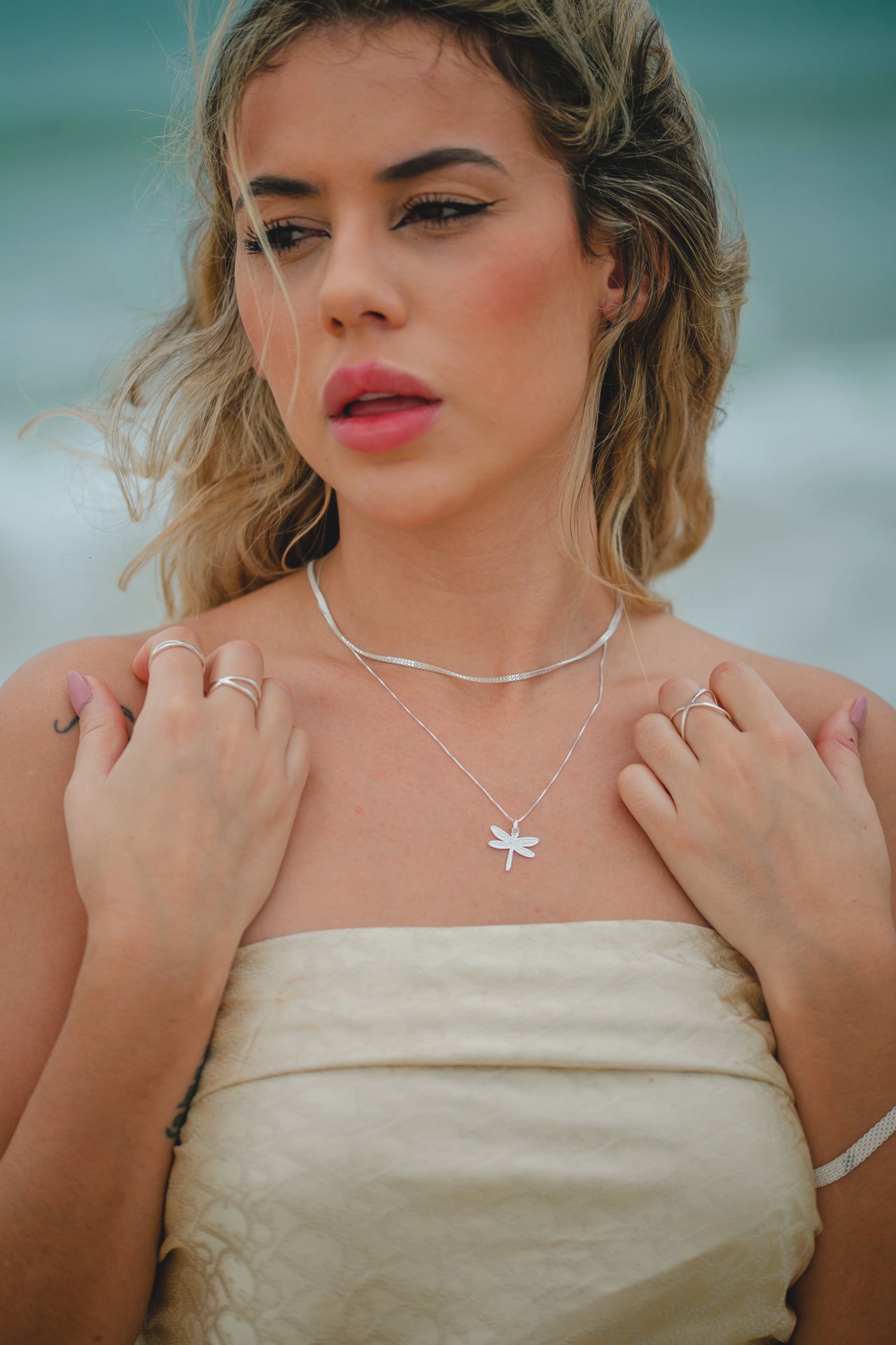 CORRENTE DE PRATA VENEZIANA 2 FIOS