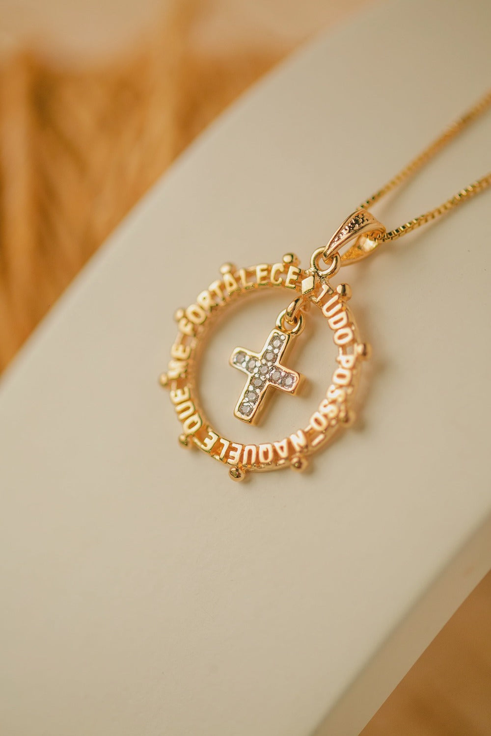 COLAR TUDO POSSO FOLHEADO A OURO 18K