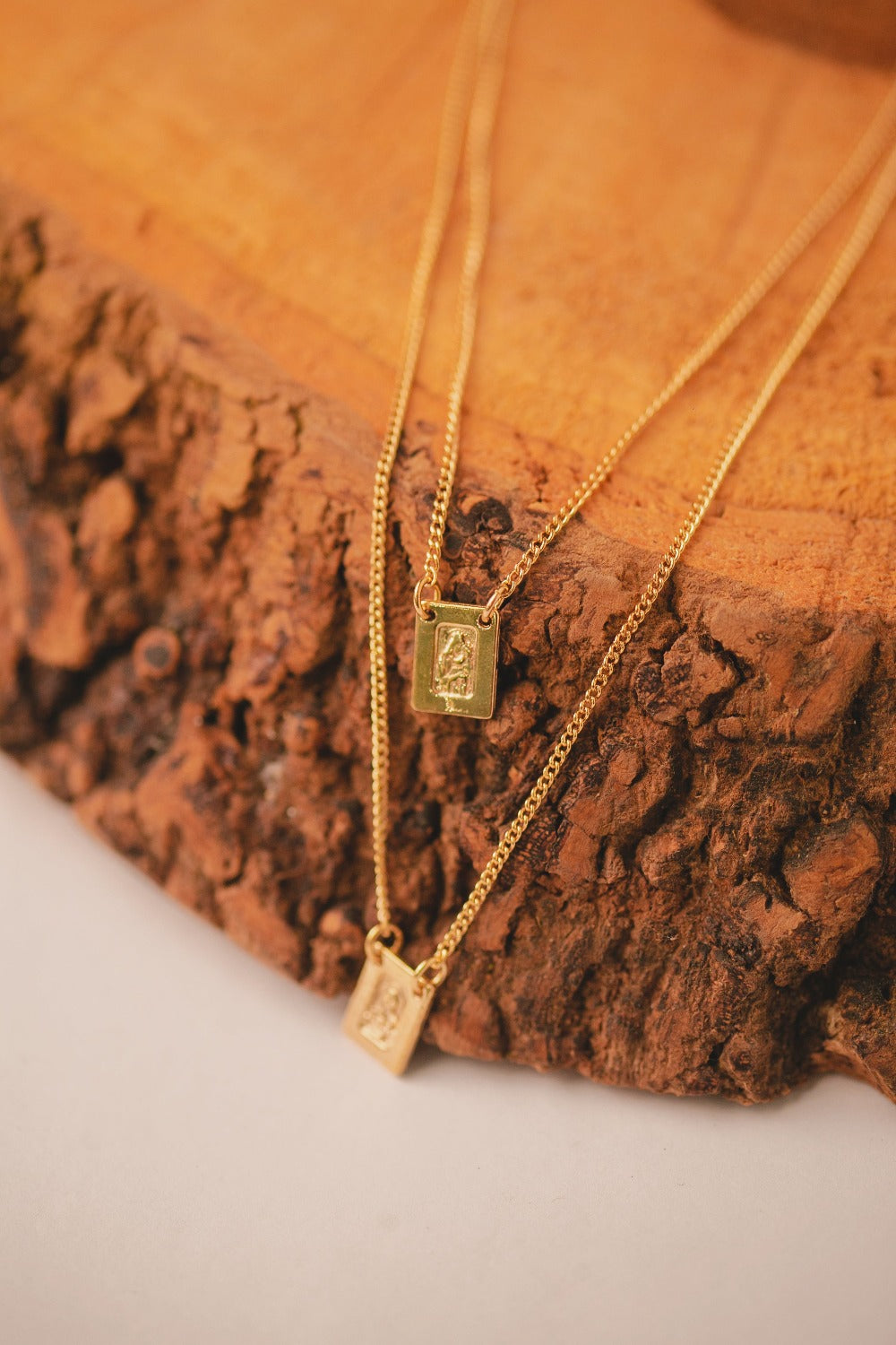 ESCAPULARIO DOIS PARA FRENTE  FOLHEADO A OURO 18K