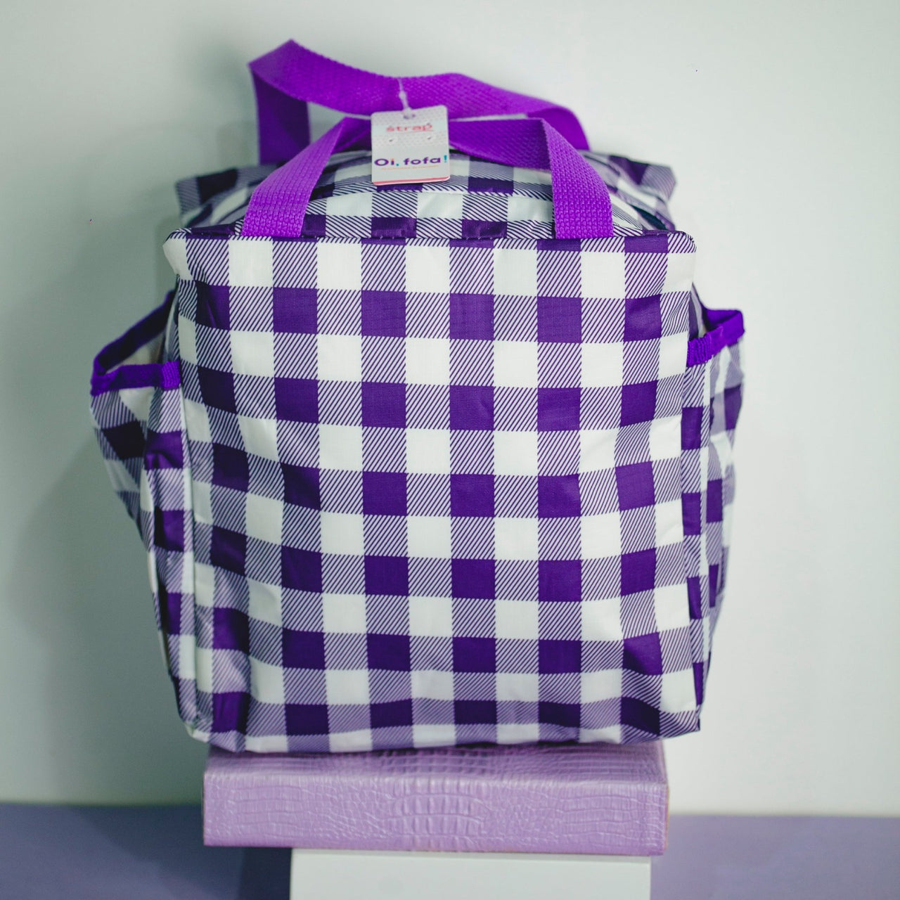 BOLSA TÉRMICA XADREZ OI FOFA