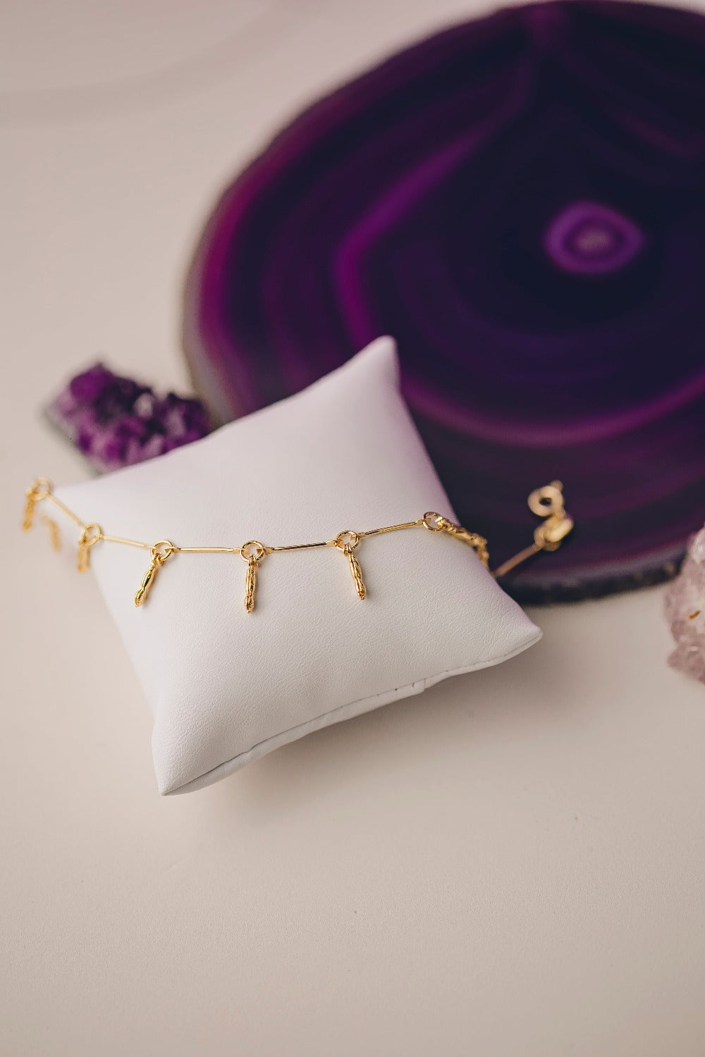 PULSEIRA SEMI RÍGIDA FIGA FOLHEADO A OURO 18K
