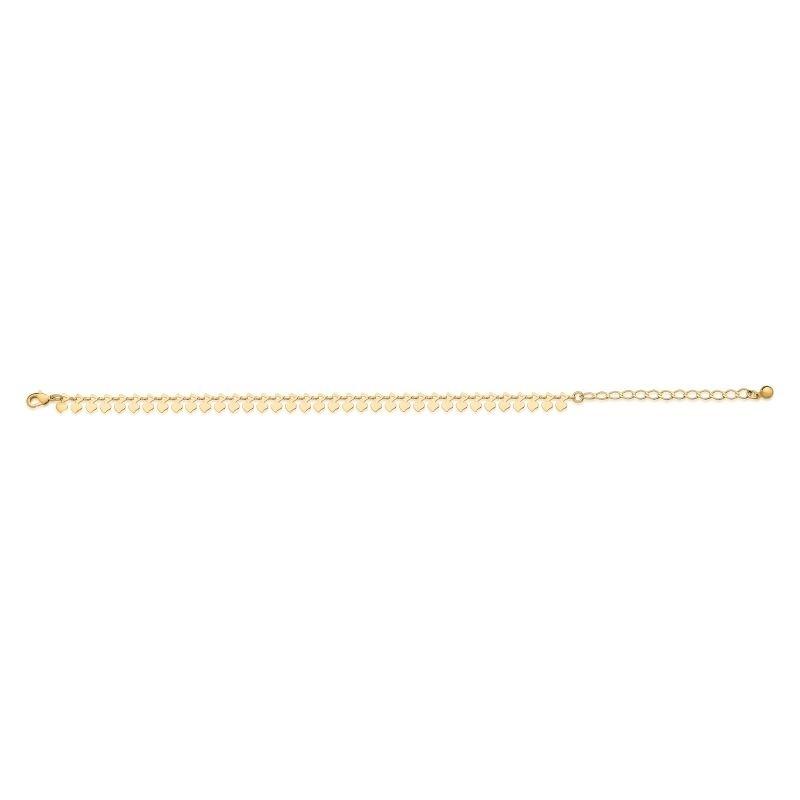 PULSEIRA DE TRIÂNGULOS FOLHEADA A OURO 18K