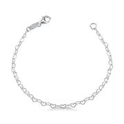 PULSEIRA DE PRATA CORAÇÃO STILL