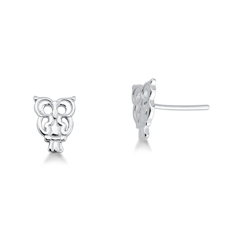 BRINCO DE PRATA CORUJA VAZADO STILL