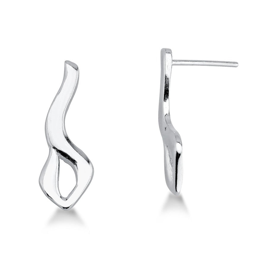 BRINCO DE PRATA ELEGANTE VAZADO STILL