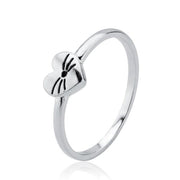 ANEL CORAÇÃO PET EM PRATA