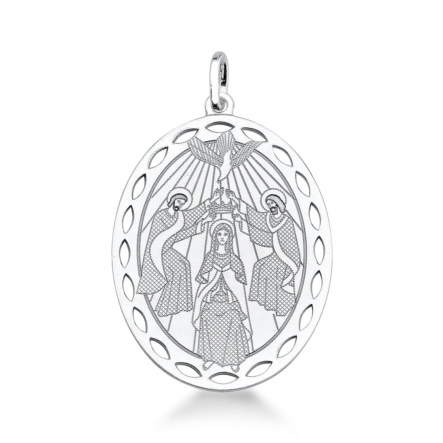 PINGENTE DE PRATA MARIA E ESPÍRITO SANTO NAS SAGRADAS ESCRITURAS STILL