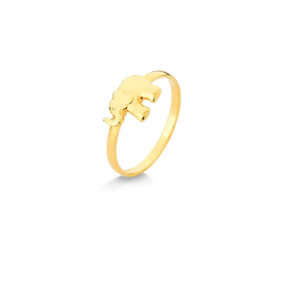 ANEL FALANGE ELEFANTE FOLHEADO A OURO 18K