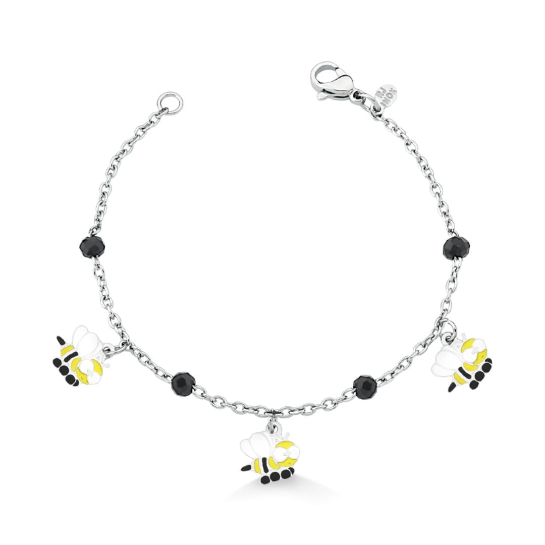 PULSEIRA ABELHINHAS EM AÇO INOX