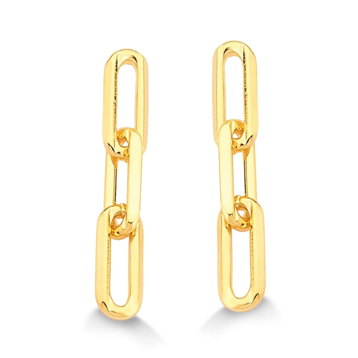 BRINCO DE ELOS FOLHEADO A OURO 18K