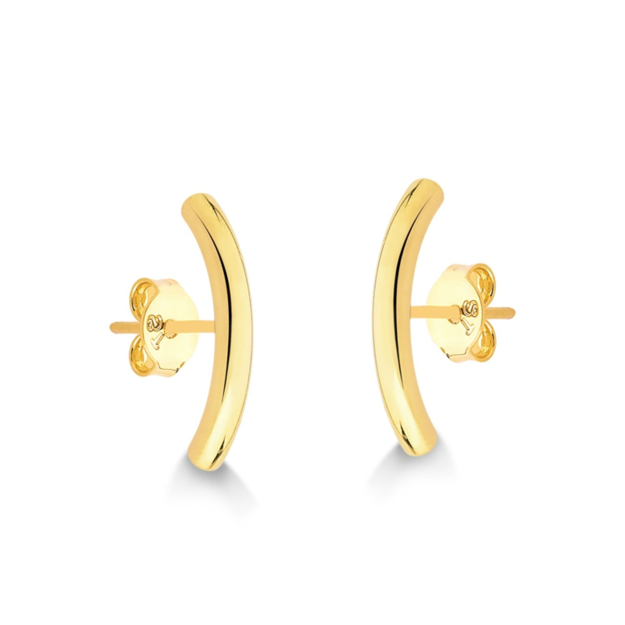 BRINCO EAR HOOK PEQUENO FOLHEADO A OURO 18K