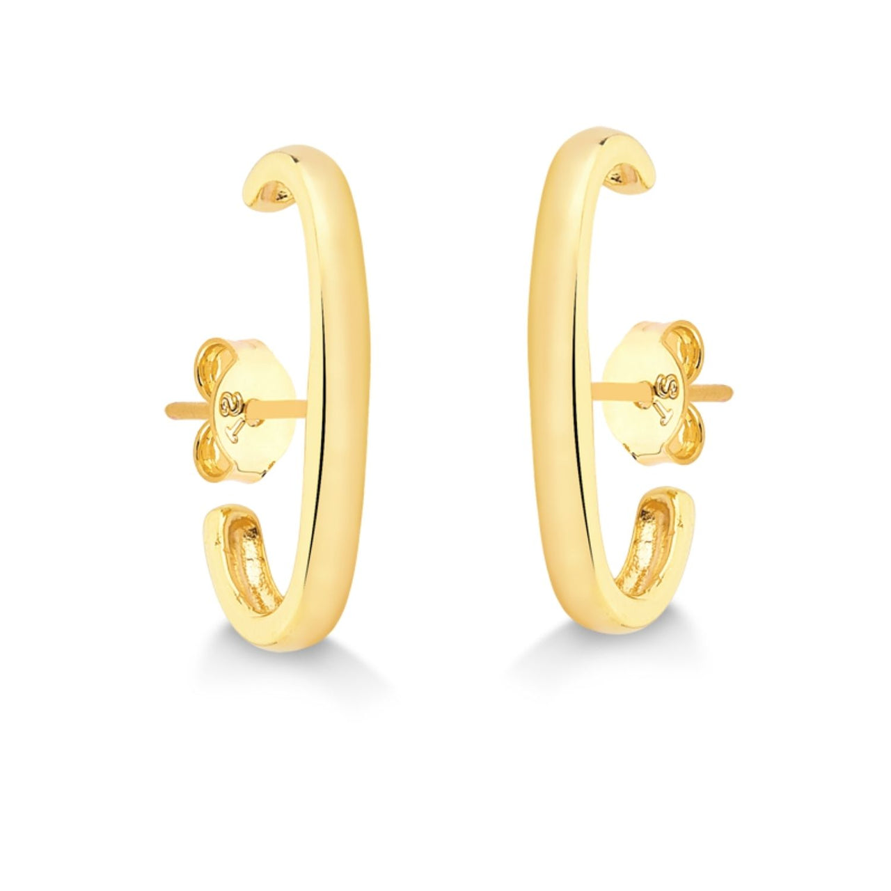 MIX DE BRINCO EAR HOOK E PIERCING DE ESTRELA FOLHEADO A OURO 18K