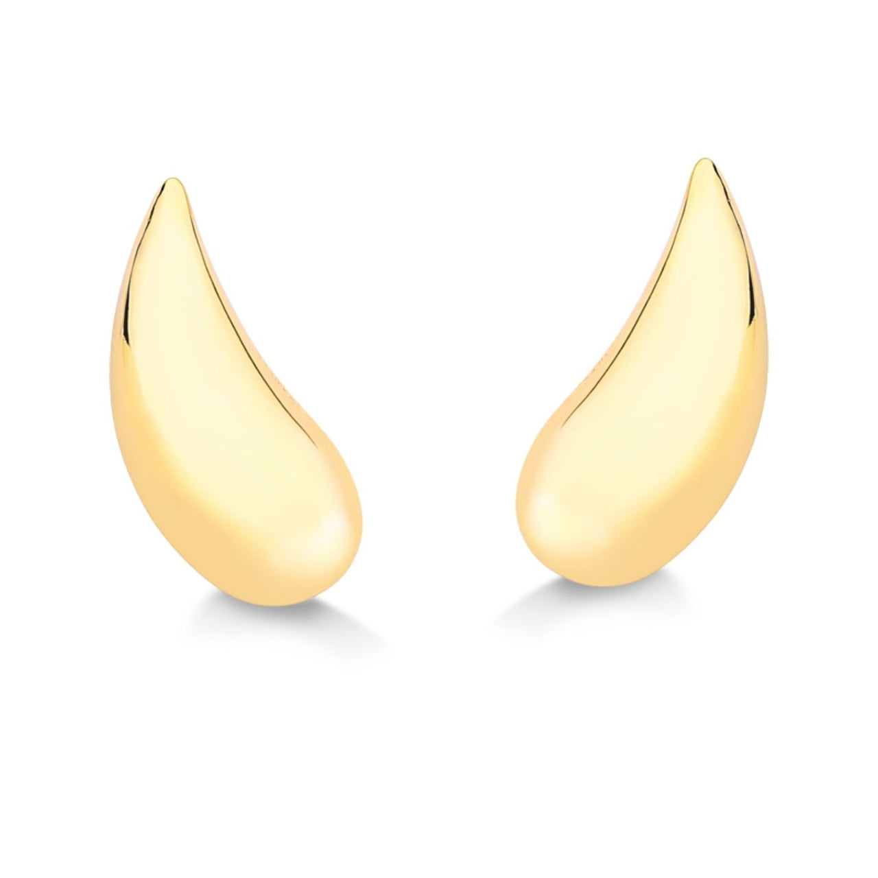 MIX DE BRINCO DE GOTA E PIERCING DE CORAÇÃO FOLHEADO A OURO 18K