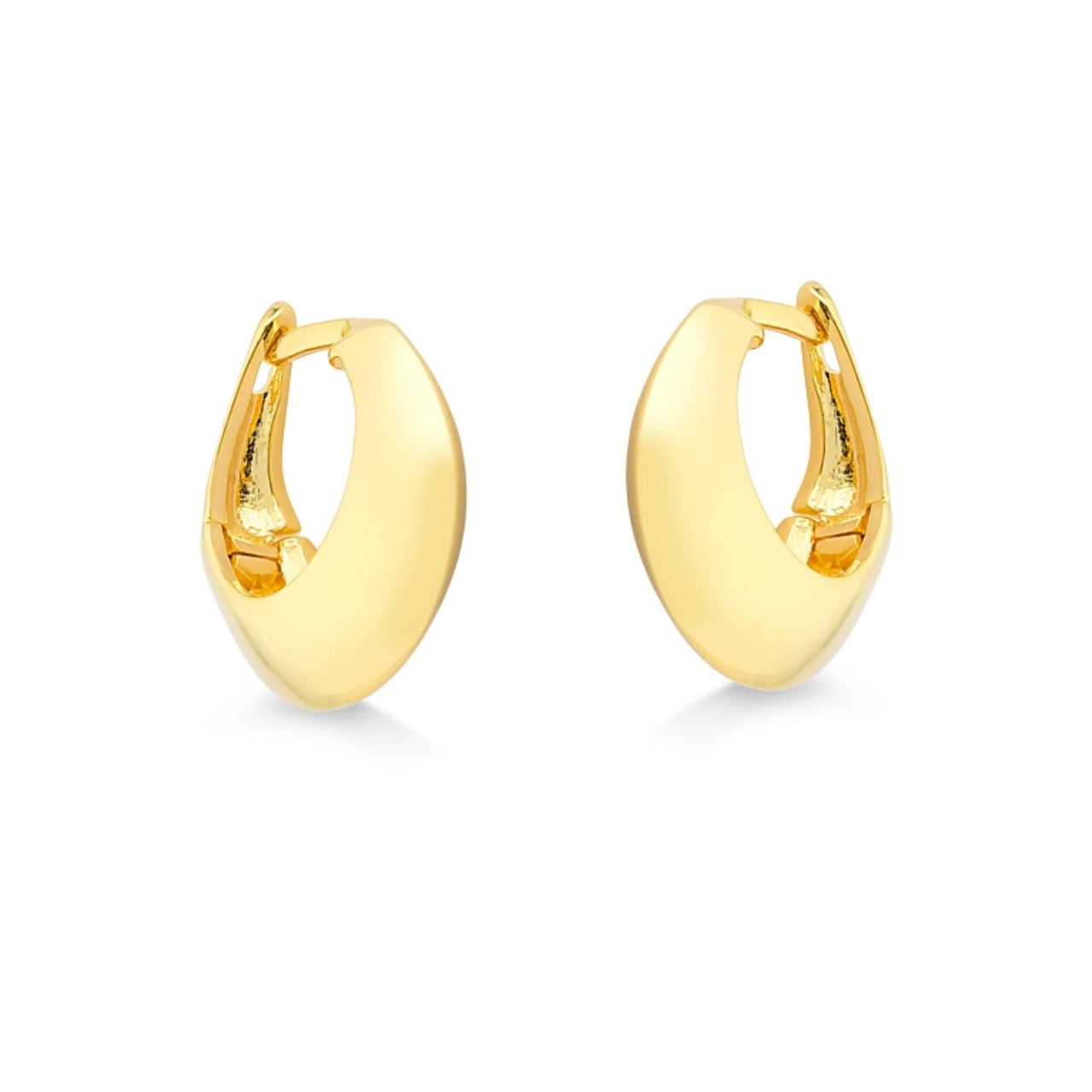 BRINCO DE ARGOLA EM CLICK FOLHEADO A OURO 18K