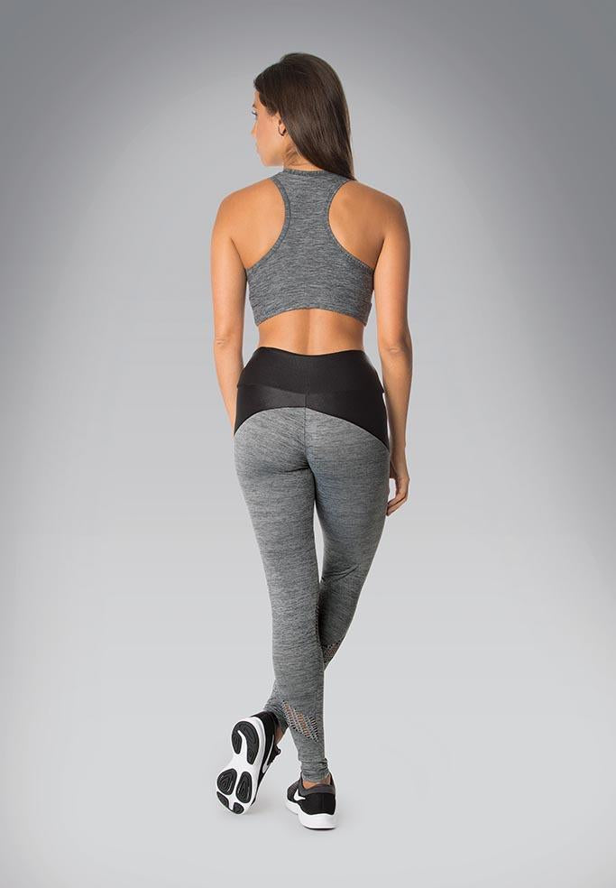 LEGGING SOFT DRY COM DETALHE EM TELA MESCLA E CIRRÊ