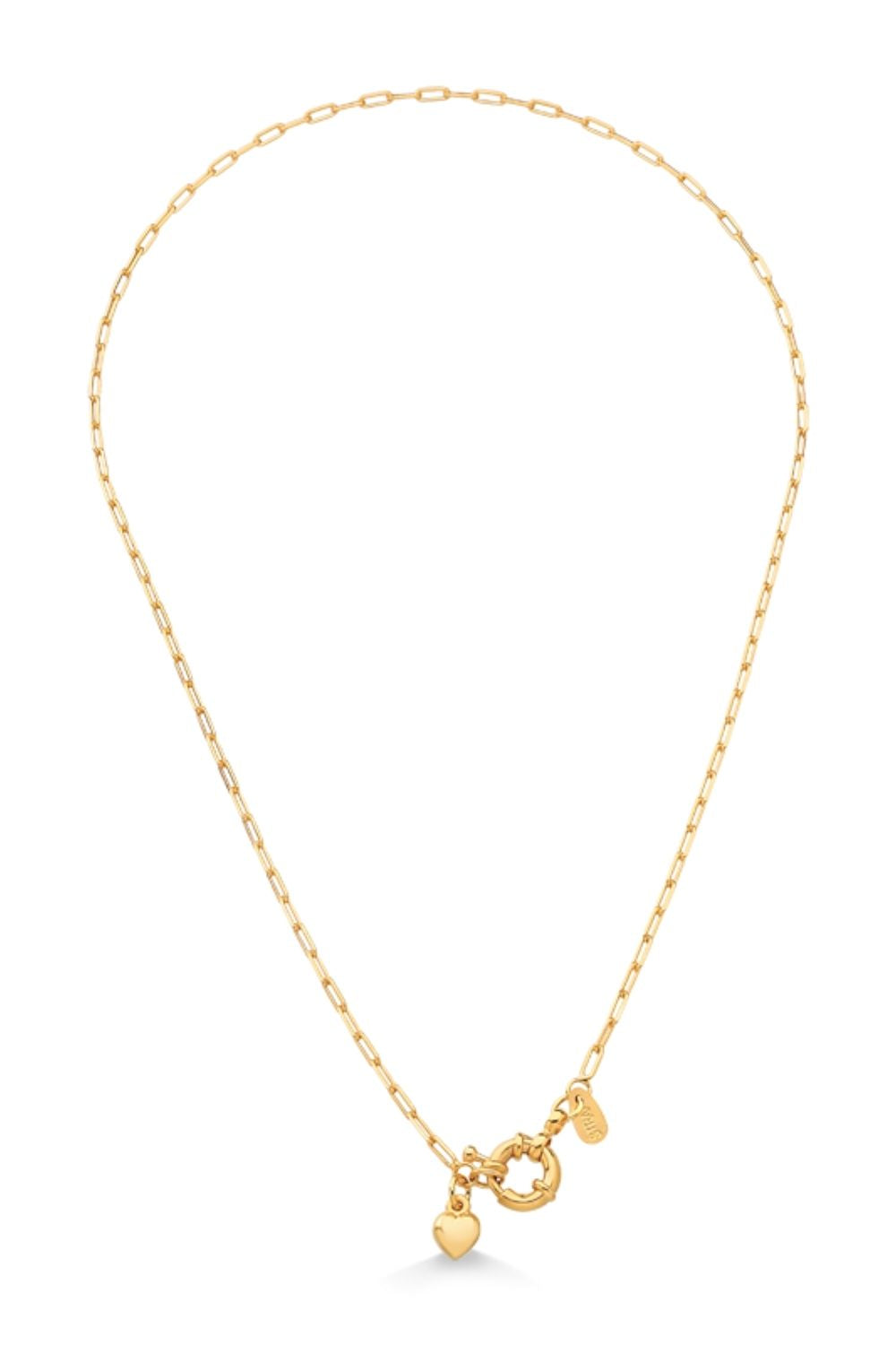 COLAR COM FECHO BOIA FOLHEADO A OURO 18K