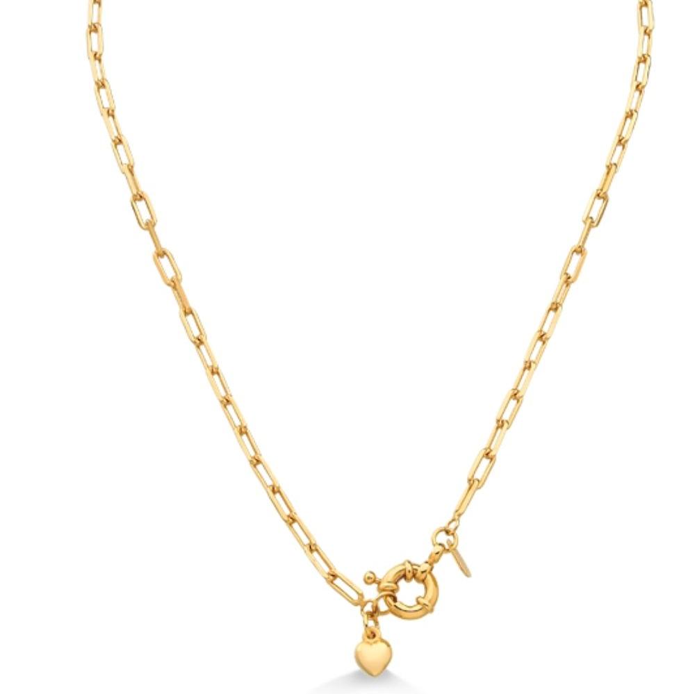COLAR  FECHO BOIA FOLHEADO A OURO 18K