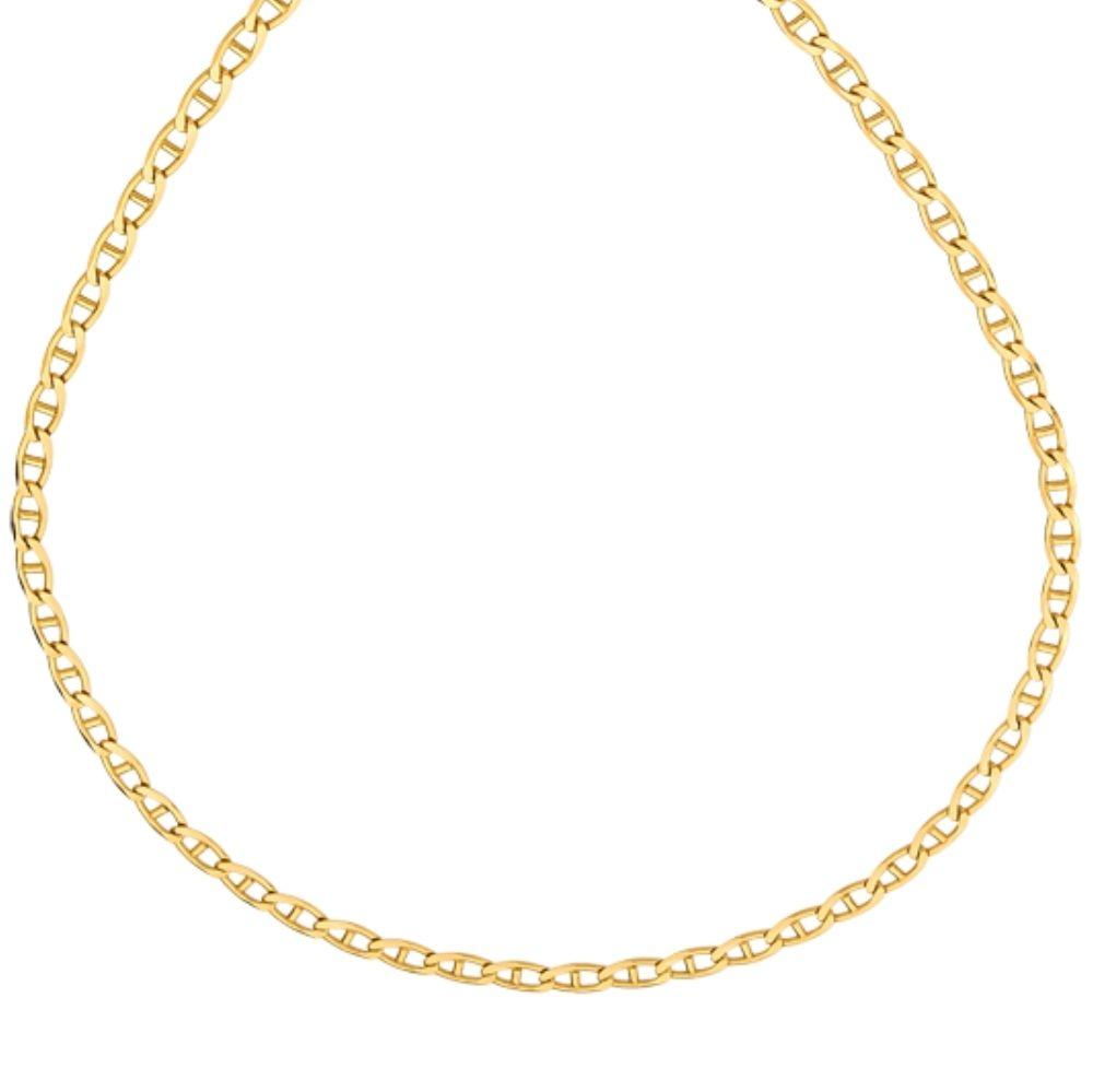 CORRENTE ELO LACRE 40 CM FOLHEADA A OURO 18K
