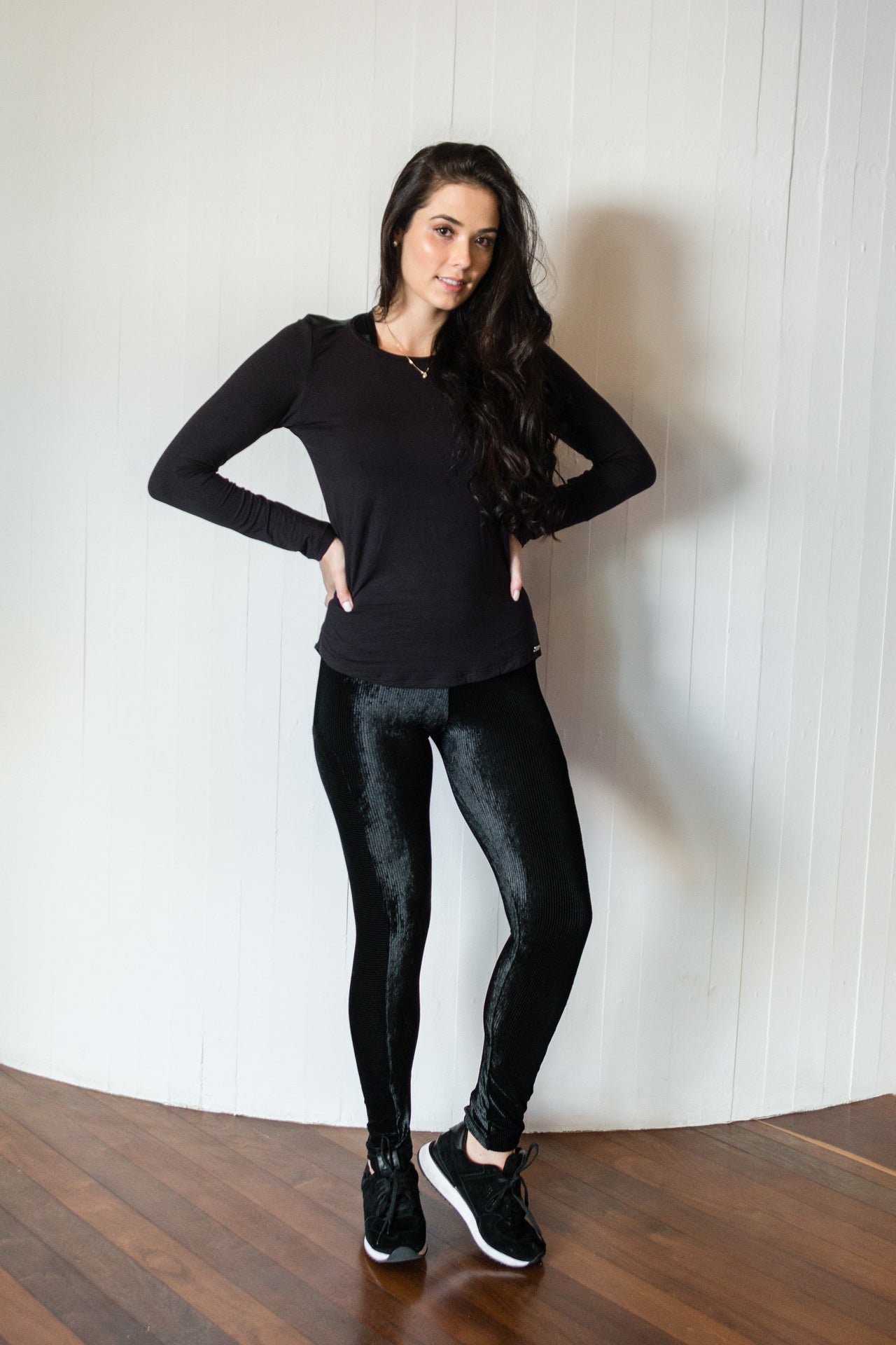 LEGGING DE VELUDO COTELÊ COM DETALHE NA LATERAL