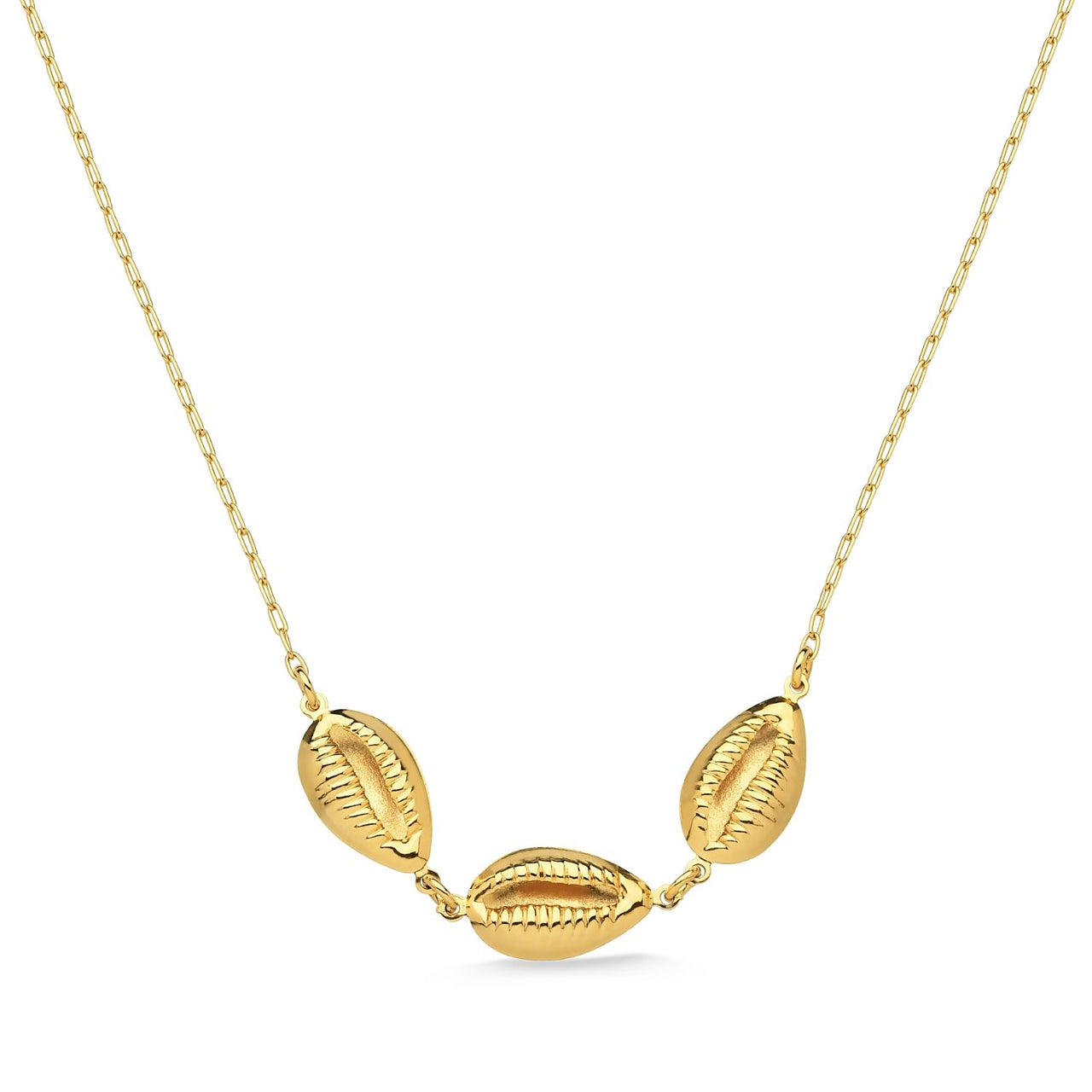 COLAR CHOKER COM BÚZIOS FOLHEADO A OURO 18K