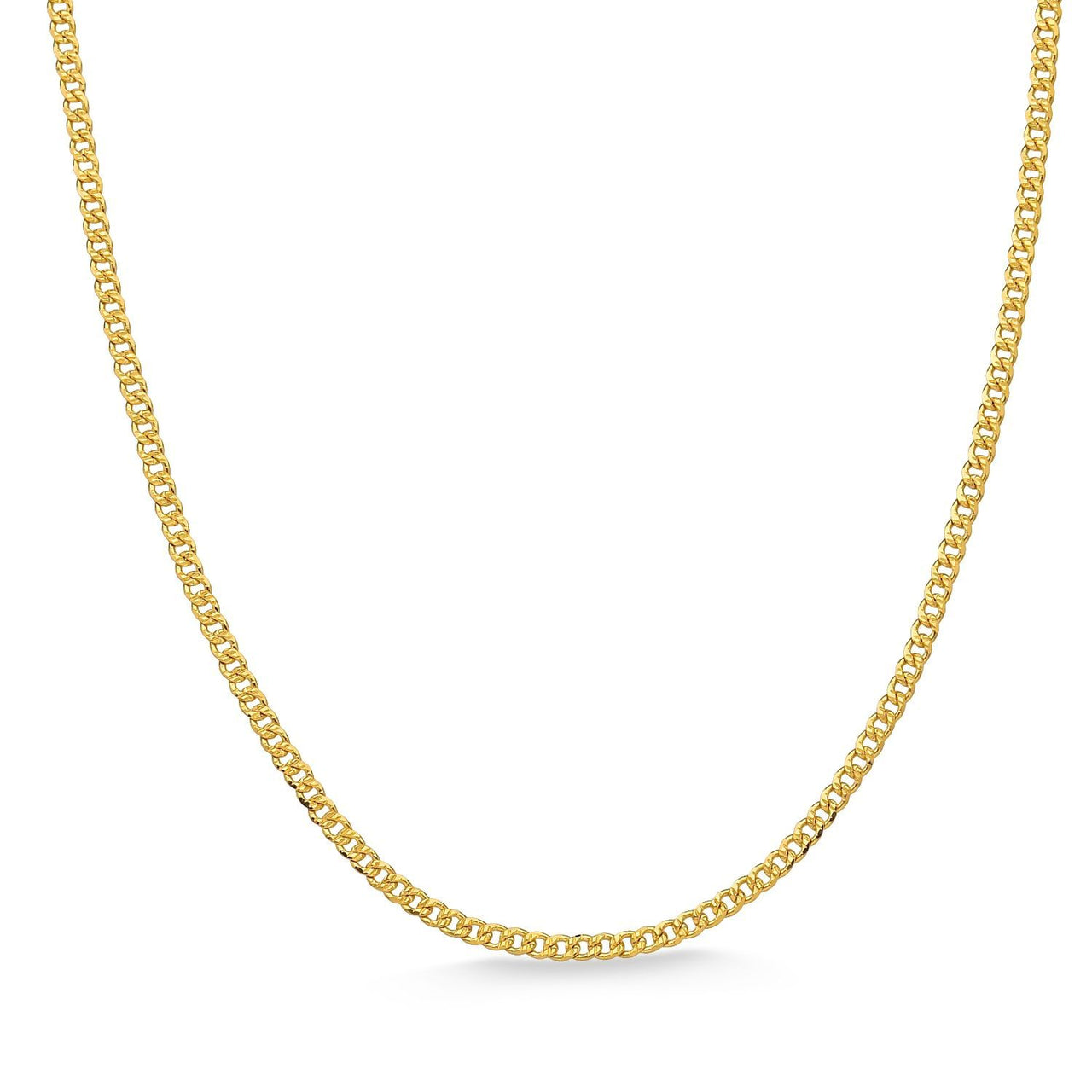 CORRENTE ELO GROUMET FOLHEADA A OURO 18K 60CM