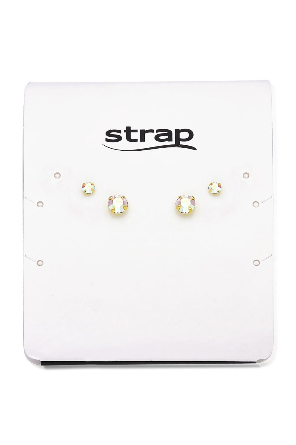 MINI BRINCO DUPLA DE PEDRAS FURTA-COR FOLHEADO A OURO 18K