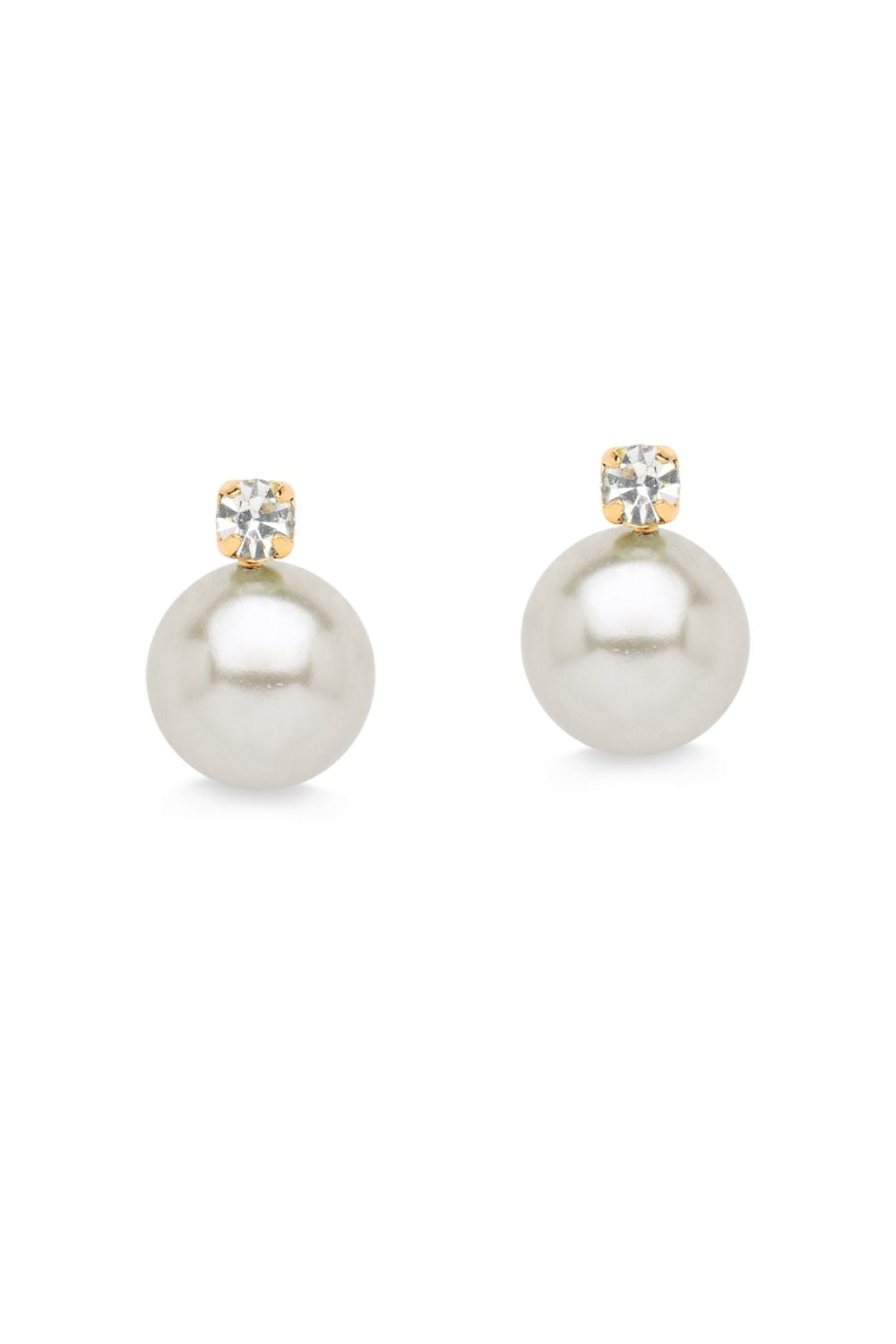 BRINCO DE PÉROLA COM ZIRCÔNIA FOLHEADO A OURO 18K