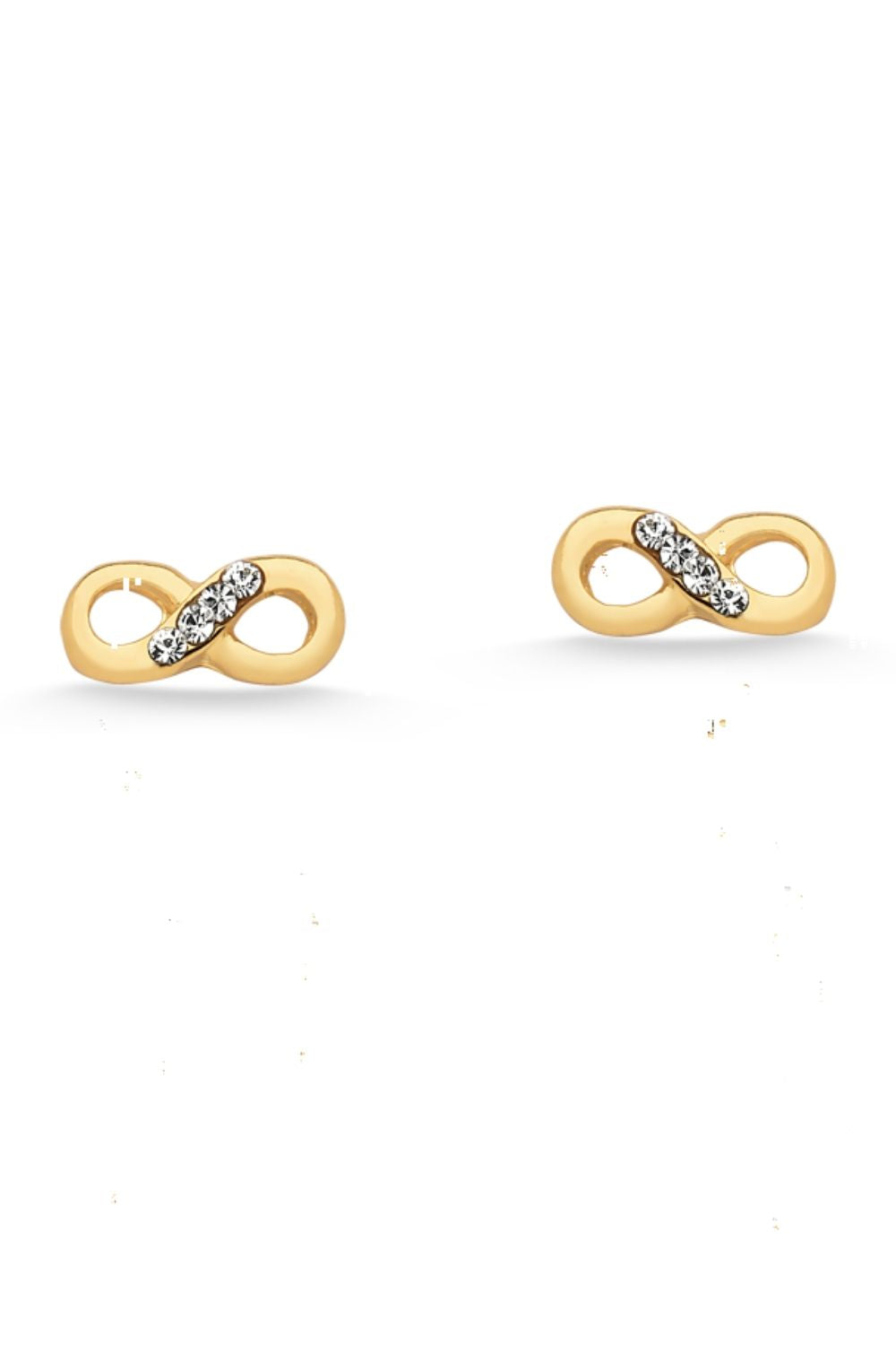 BRINCO MINI INFINITO FOLHEADO A OURO 18K