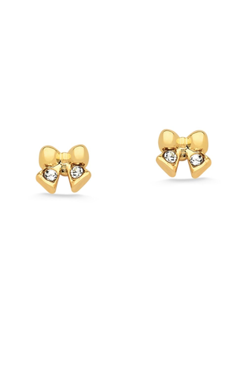 BRINCO MINI LAÇO FOLHEADO A OURO 18K