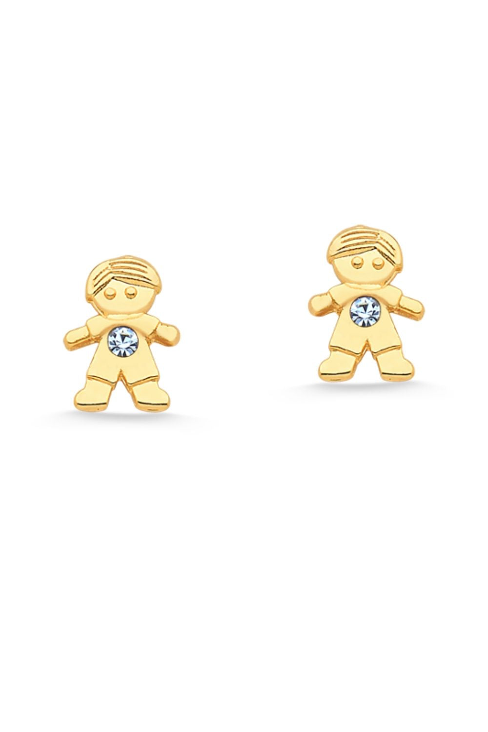 BRINCO MINI MENINO FOLHEADO A OURO 18K
