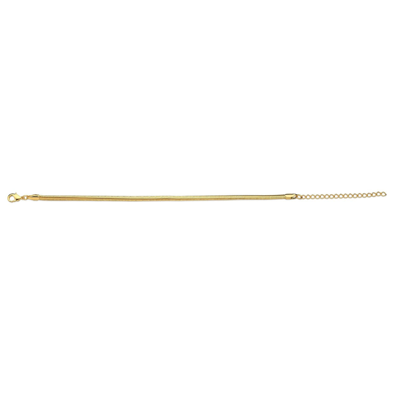 PULSEIRA COLA DE RATO FOLHEADA A OURO 18K
