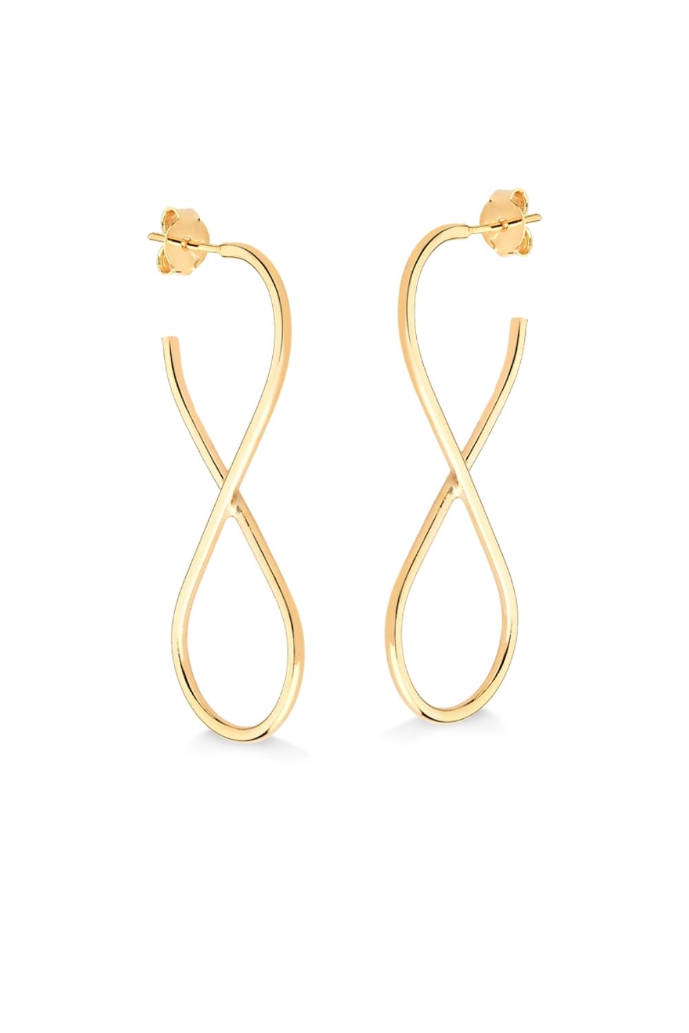 BRINCO TUBO INFINITO FOLHEADO A OURO 18K