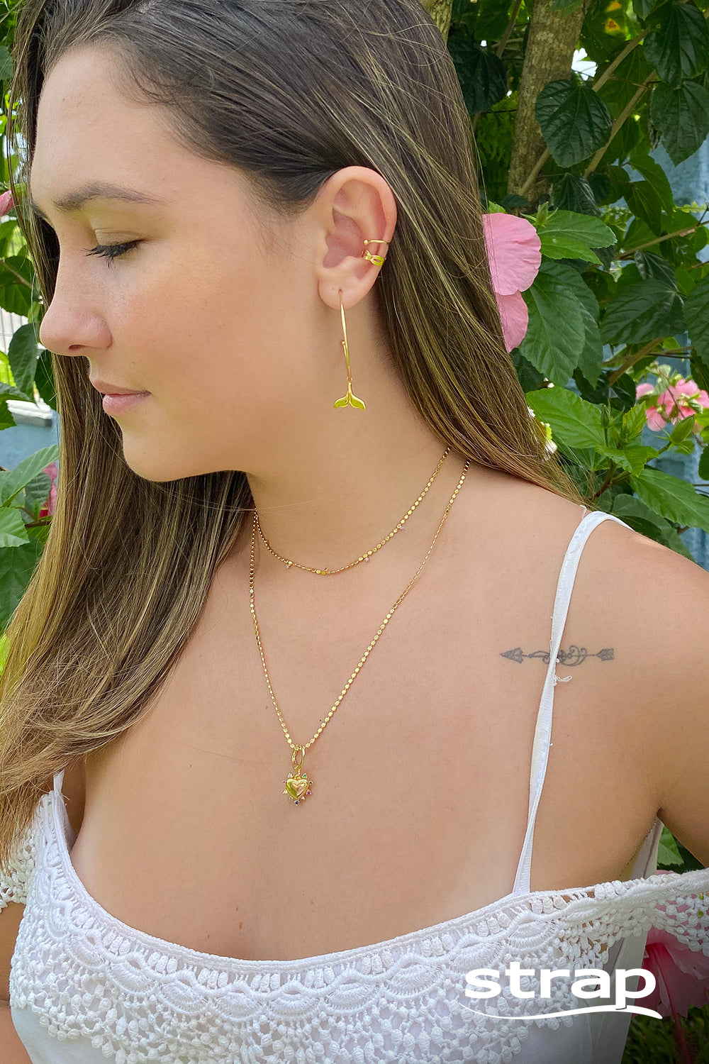 COLAR DE BOLINHAS ACHATADAS FOLHEADO A OURO 18K
