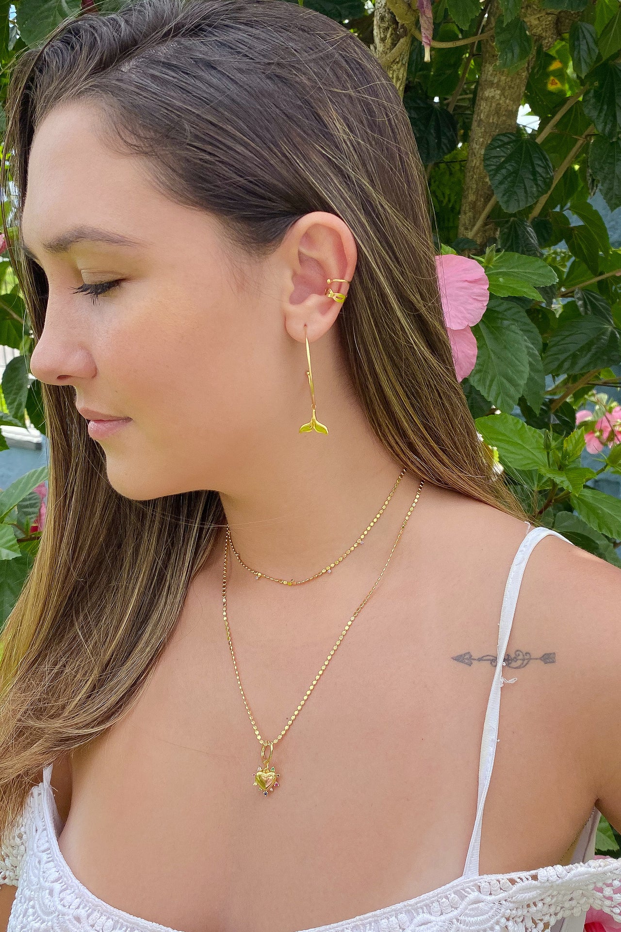 BRINCO PIERCING DE PRESSÃO INFINITO FOLHEADO A OURO 18K