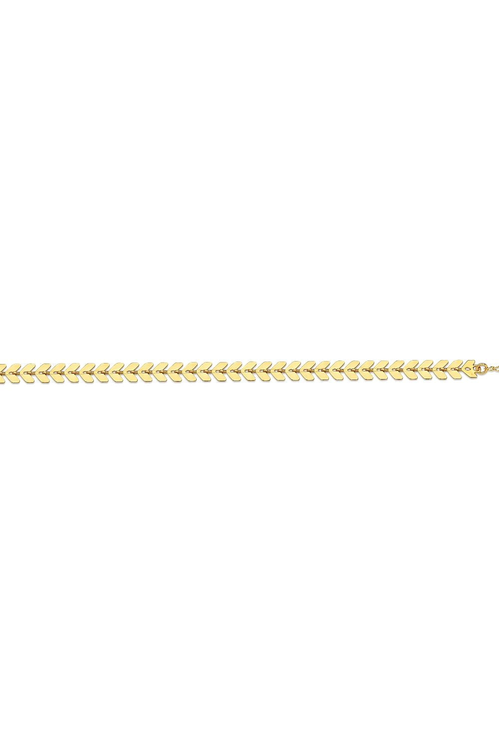 PULSEIRA DE SETAS FOLHEADA A OURO 18K