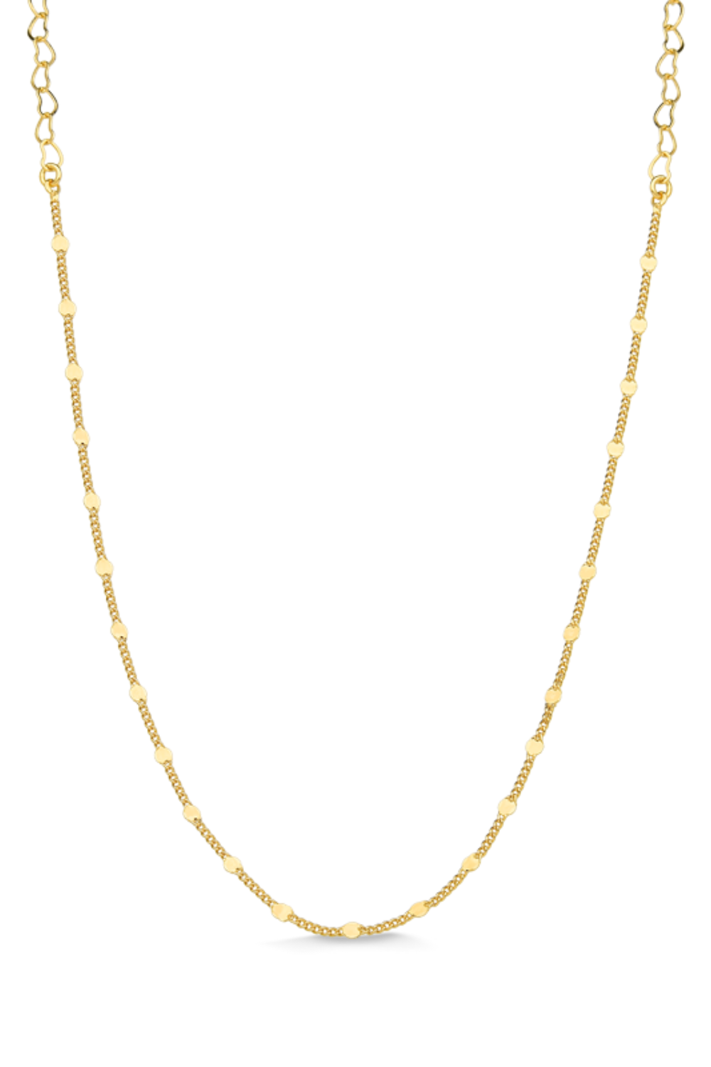 COLAR CHOKER COM BOLINHAS ACHATADAS FOLHEADO A OURO 18K