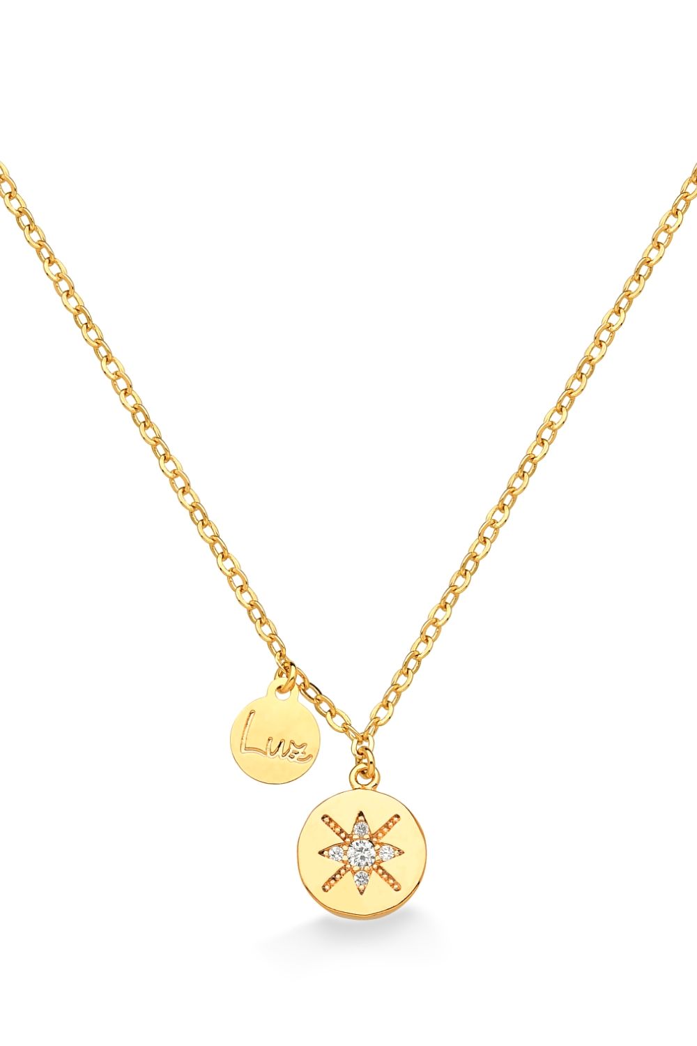 COLAR LUZ CRAVEJADO DE ZIRCÔNIAS