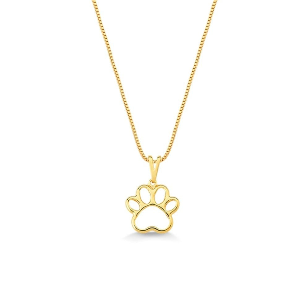 COLAR PATINHA PET FOLHEADO A OURO 18K