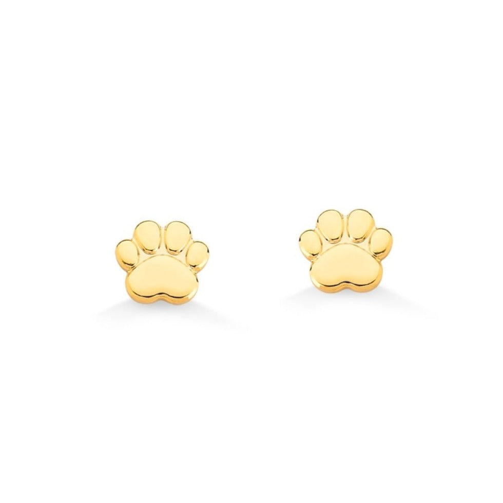 MINI BRINCO PATINHA FOLHEDO A OURO 18K