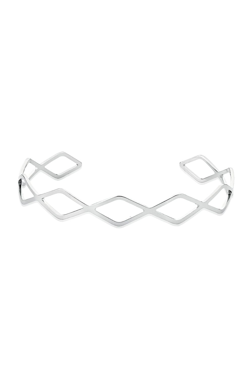BRACELETE COM TRIANGULOS EM AÇO INOX