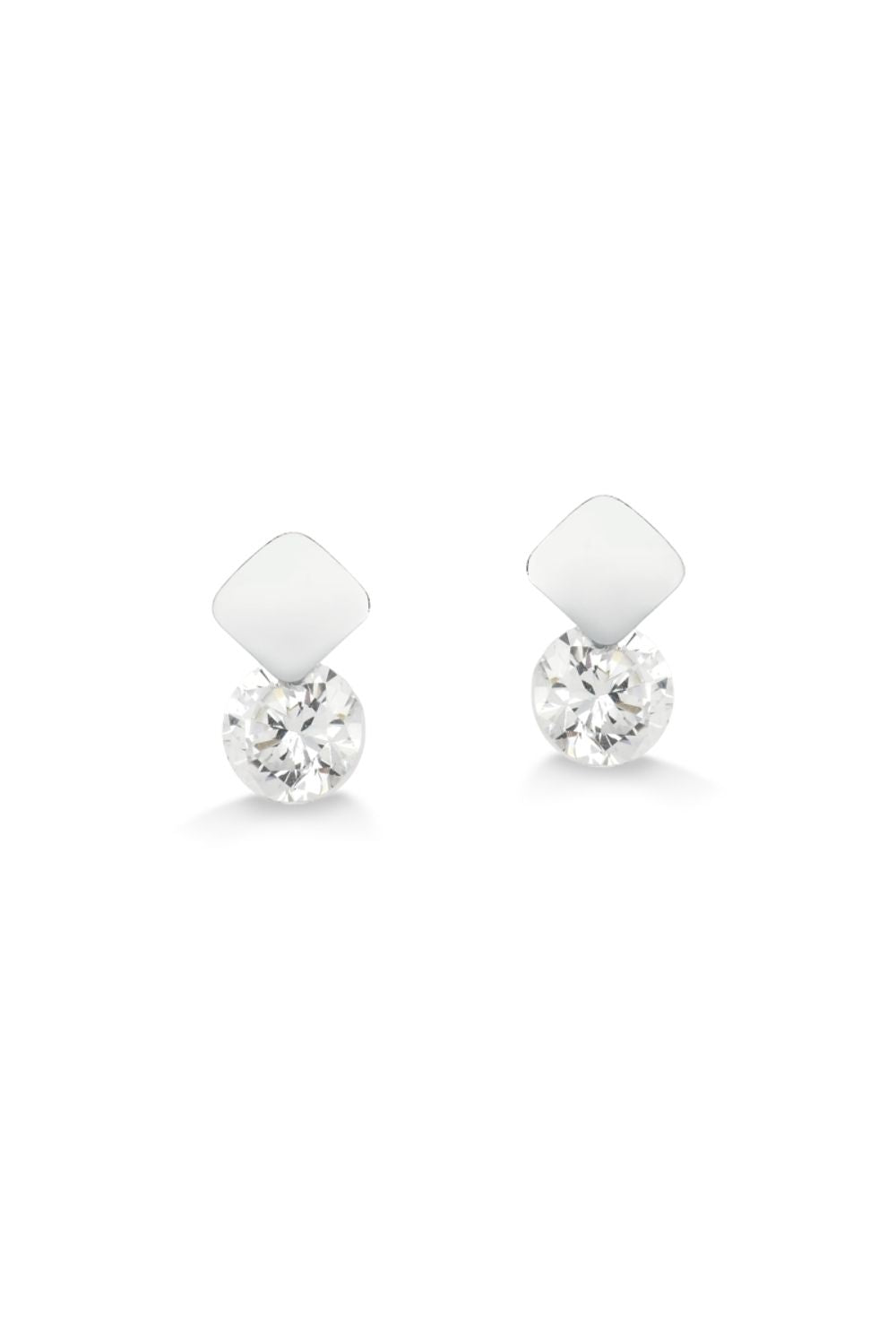 BRINCO TRIANGULO E ZIRCONIA EM AÇO INOX