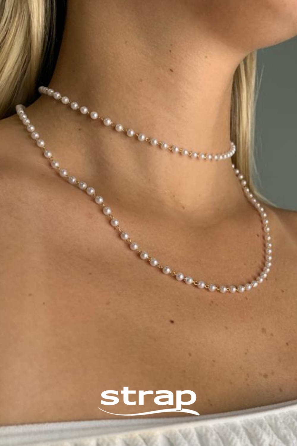 COLAR DE MICRO PEROLAS FOLHEADO A OURO 18K