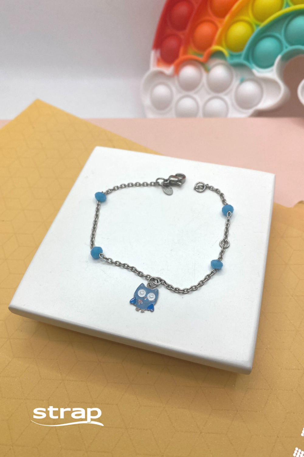 PULSEIRA DE CORUJINHA EM AÇO INOX