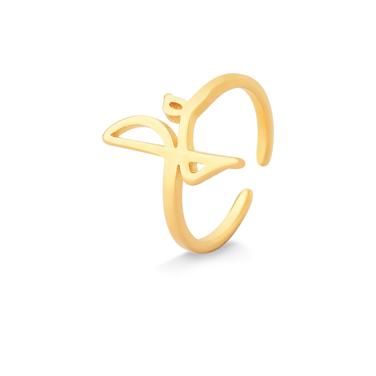 ANEL FÉ AJUSTÁVEL FOLHEADO A OURO 18K