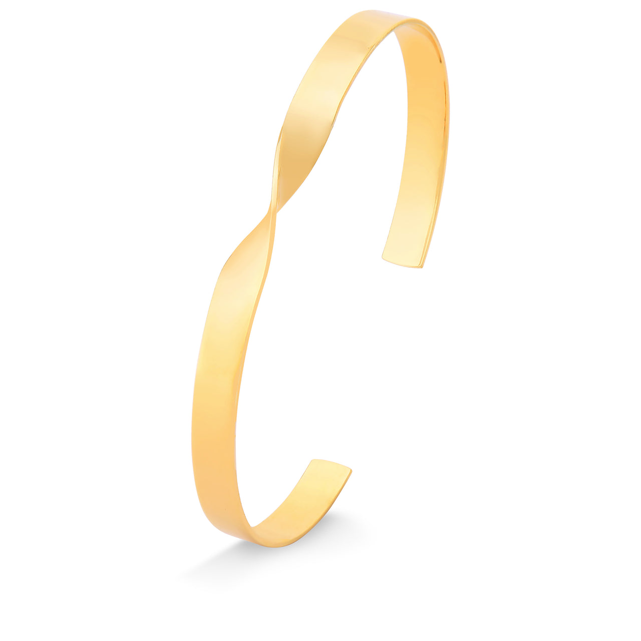 BRACELETE AJUSTÁVEL LARGO FOLHEADO A OURO 18K