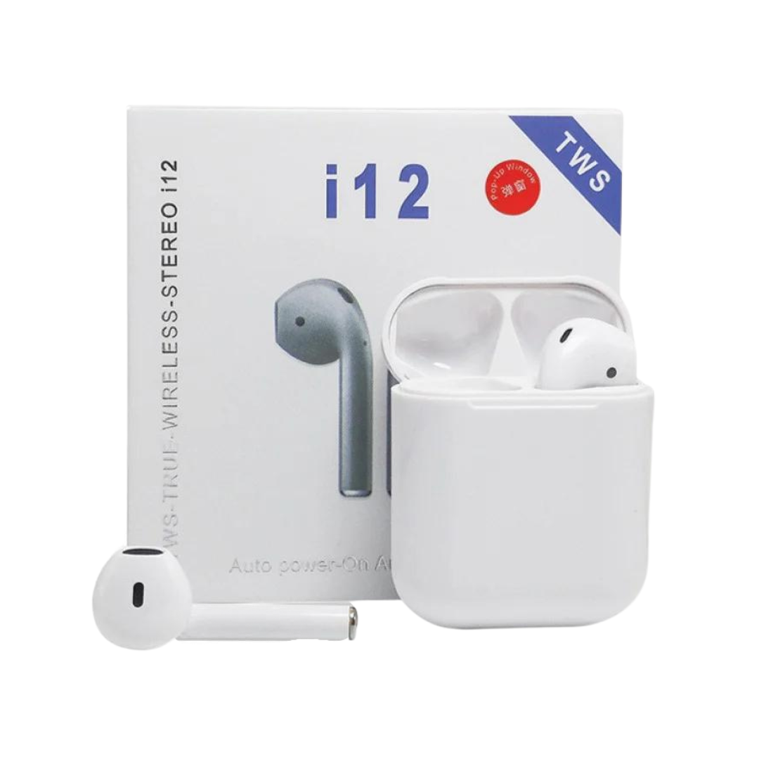 FONE DE OUVIDO SEM FIO TWS i12 (BLUETOOTH)