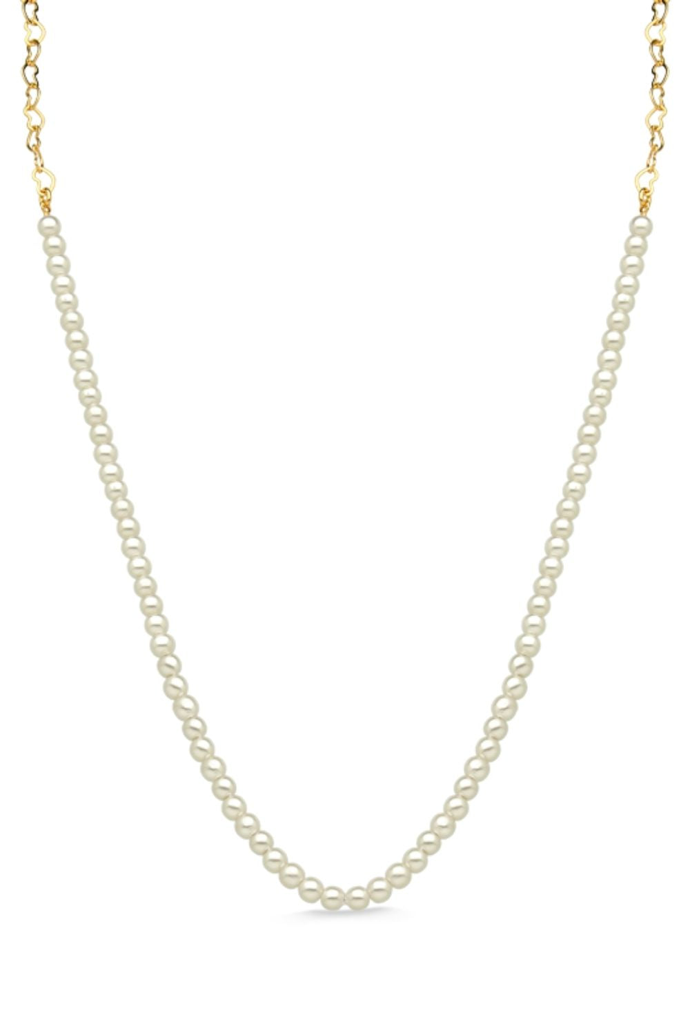 COLAR CHOKER DE PÉROLAS FOLHEADO A OURO 18K