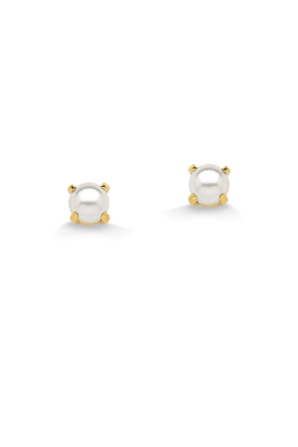 BRINCO MINI PÉROLA FOLHEADO A OURO 18K P